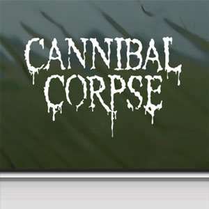  Cannibal Corpse White Sticker Metal Band Laptop Vinyl 