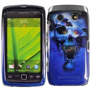  Hard Cool Blue Skull Case Cover Faceplate Protector for BlackBerry 