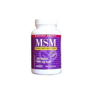  MSM, 1000 mg, 240 Tablets, Natural Balance Health 
