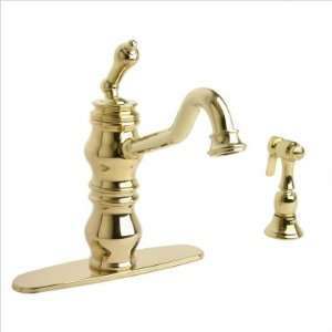   Single Lever Kitchen Faucet with Side Spray Finish Millennium Brass