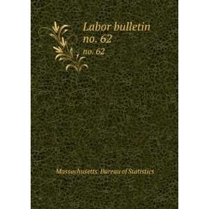  Labor bulletin. no. 62 Massachusetts. Bureau of 