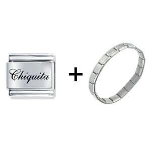    Edwardian Script Font Name Chiquita Italian Charm Pugster Jewelry