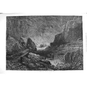  1876 Mammouth Cave Kentucky River Cliffs America