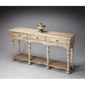  Butler Specialty Blanched Almond Console Table   3046237 