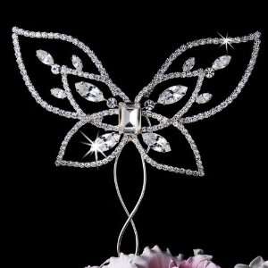  Gorgeous Crystal Butterfly Cake Topper
