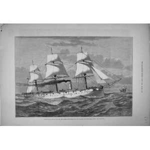  H.M.S Comus New Steel Corvettes Ship 1879 Royal Navy