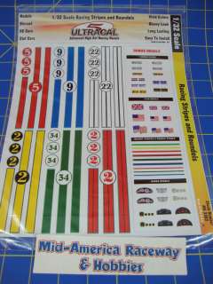   Scale Racing Stripes & Roundels UltraCal High Def Decals MG3303  