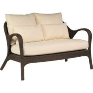   Bali S533021, All Weather Outdoor Wicker Cushion 2 Seat Loveseat Chair