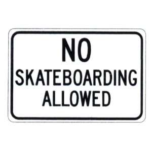  No Skateboarding Allowed Sign Patio, Lawn & Garden