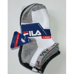 Fila Boys Low Cut Sport Socks 3 Pair Size 9 11  Sports 