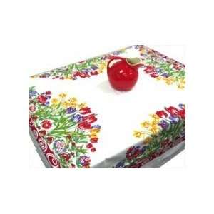  Tulips Cotton Tablecloth by Red and White Kitchen