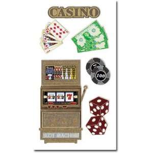  Casino Dimensional Scrapbook Stickers (PSCBHMLE153)