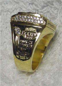   Saint Louis Rams Super Bowl Championship Replica Ring sz 12  