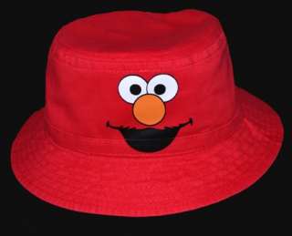 Sesame Street Elmo Cute Toddler Red Bucket Hat  