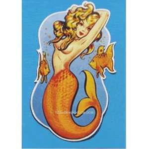  Blonde Haired Mermaid 12 in. Tall Sticker Sports 