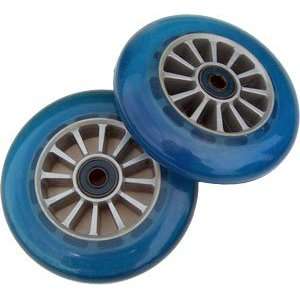 BLUE Wheels W/Abec7 Bearings for RAZOR SCOOTERS 110mm  