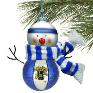  Kentucky Blown Glass Snowman Ornament (Set of 2) Sports 