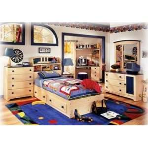   Blue Twin Bed Set Quintessentials Maple Blue Denim Kids Set Home
