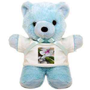  Teddy Bear Blue Orchid and River Stones 