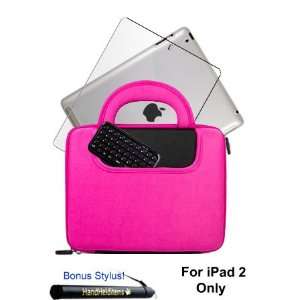  iPad 2 Combo Pack   Kroo DICE Carrying Case (Pink) + Mini Bluetooth 