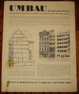 Old Germany Architecture magazines MODERNE BAUFORMEN  