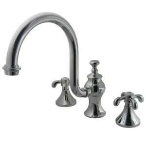   KS7341TX French Country Roman Tub Filler with High Rise Spout, Chrome