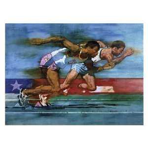  Olympic Track and Field Poster Print
