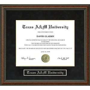  Texas A&M University (TAMU) Diploma Frame Sports 