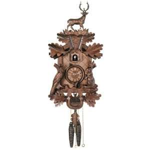 River City Clocks 829 16Q HunterS Cuckoo Clock with Hand Carved 