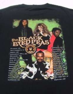 BLACK EYED PEAS u.s. tour LARGE concert T SHIRT  