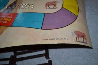   Cowboys n Indians, Big Wheel, Floor Size Western Board Game w/Box
