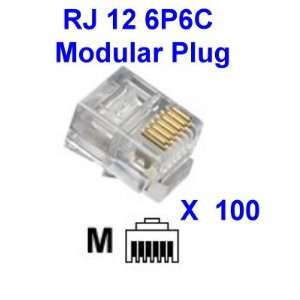  VasterCable, RJ12 6P6C Modular Connectors For FLAT Cable 