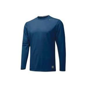 Nike Pro Combat Fitted L/S Crew   Mens   Obsidian