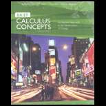 Calculus Concepts, Brief 4TH Edition, Donald R. LaTorre (9780618789825 