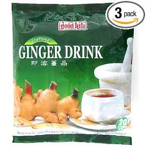   Natural Instant Caffeine free Ginger Drink, 20 Count Bags (Pack of 3
