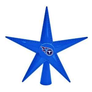   NFL Tennessee Titans Football Metal 5 Point Star Christmas Tree Topper