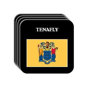  US State Flag   TENAFLY, New Jersey (NJ) Set of 4 Mini 