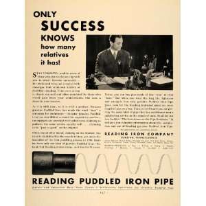  1931 Ad Reading Puddled Iron Products Pipe Pennsylvania 