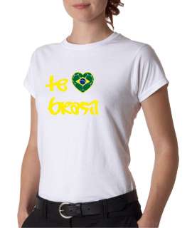 Juniors Te Amo Brazil Football Soccer T Shirt Copa 2011  