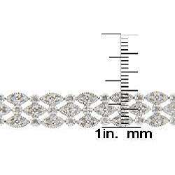 Carat TDW Round Cut Diamond Marquise Bracelet  