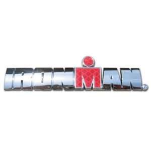   Ironman (3D Word logo with reflective red insert) Emblem Automotive