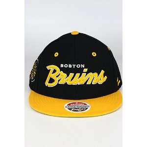  Zephyr Boston Bruins Headliner Snapback Adjustable Hat 