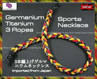 Chikara Red Yellow Black Muscle Workout Gym Necklace  