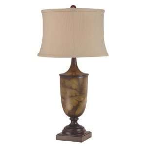   Green Tea Ceramic Table Lamp with Traditional Design