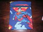 Superman super DC comic handmade zipper 7 fabric purse tablet kindle 