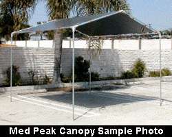 16x20 Super Heavy Duty Med Peak Canopy Kit  