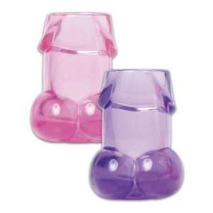 Bundle Bp Pecker Shotglasses 6Pc and 2 pack of Pink Silicone Lubricant 