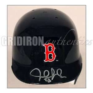  Julio Lugo Autographed Black Mini Helmet   Autographed MLB 