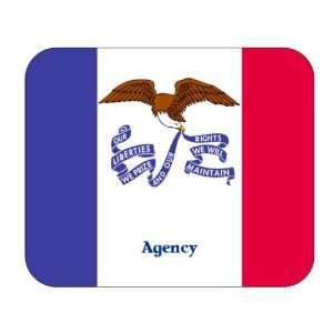  US State Flag   Agency, Iowa (IA) Mouse Pad Everything 