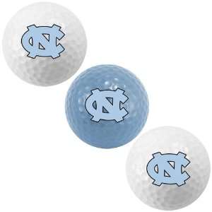 NCAA North Carolina Tar Heels (UNC) 3 Pack Team Logo Golf Balls 